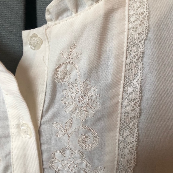 VTG LAURA ASHLEY Nightgown Cotton Victorian  L - Picture 3 of 5